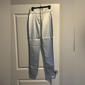 Silver stretchy pants. NWOT